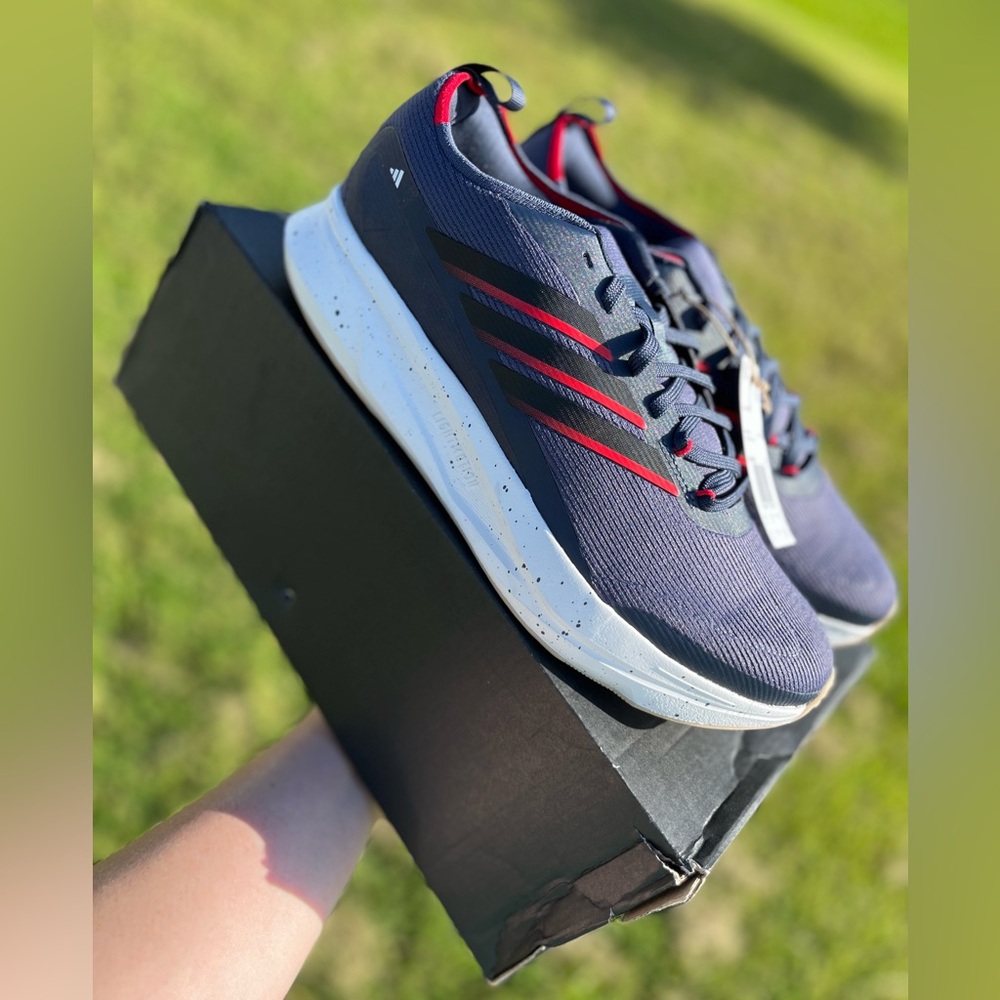 NWT Adidas JogIt M Navy and Red Athletic Shoes Size 12 Mens